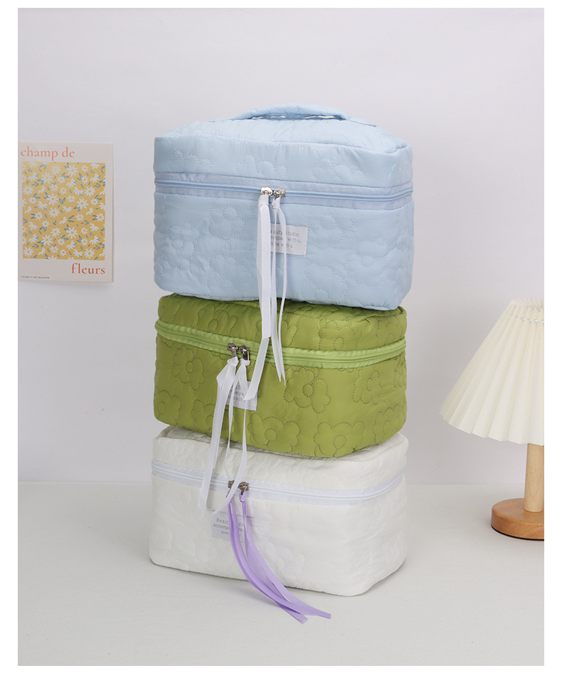 Quilted Fresh Cloud Pattern Makeup Bag