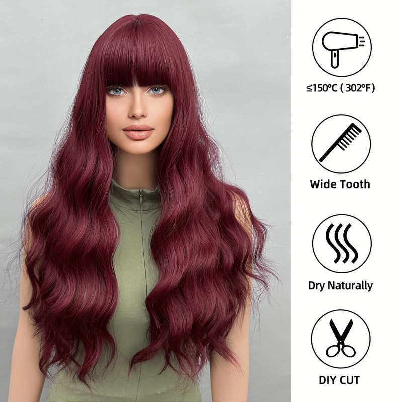 Big wave curly hair wig is real and comfortable