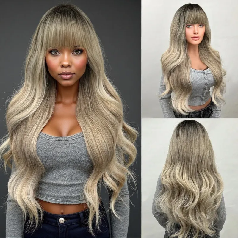 Big wave curly hair wig is real and comfortable