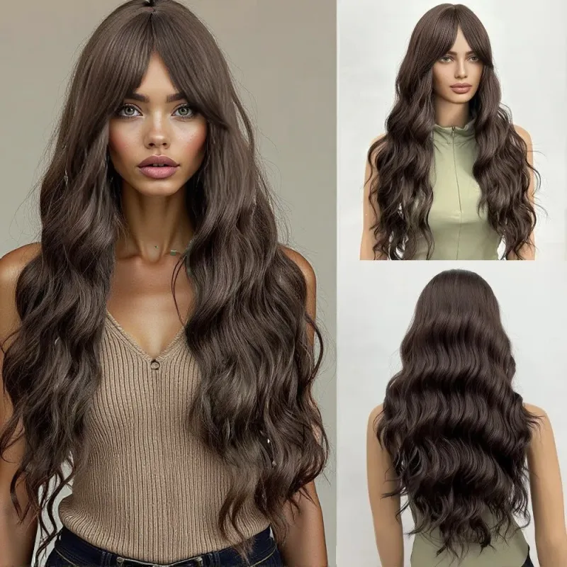 Big wave curly hair wig is real and comfortable