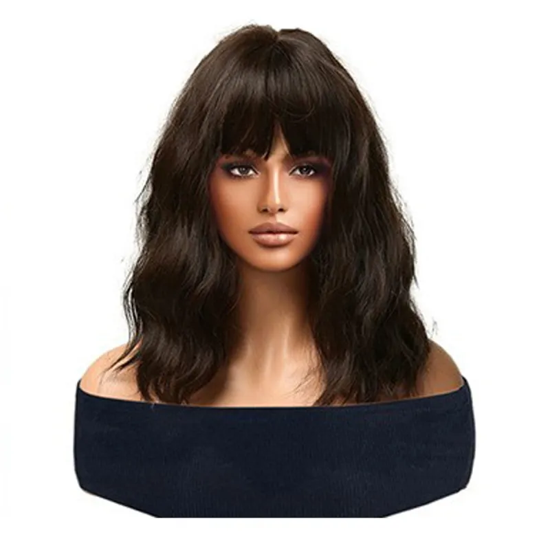 Bangs, wigs, curly hair, water ripples, fluffy