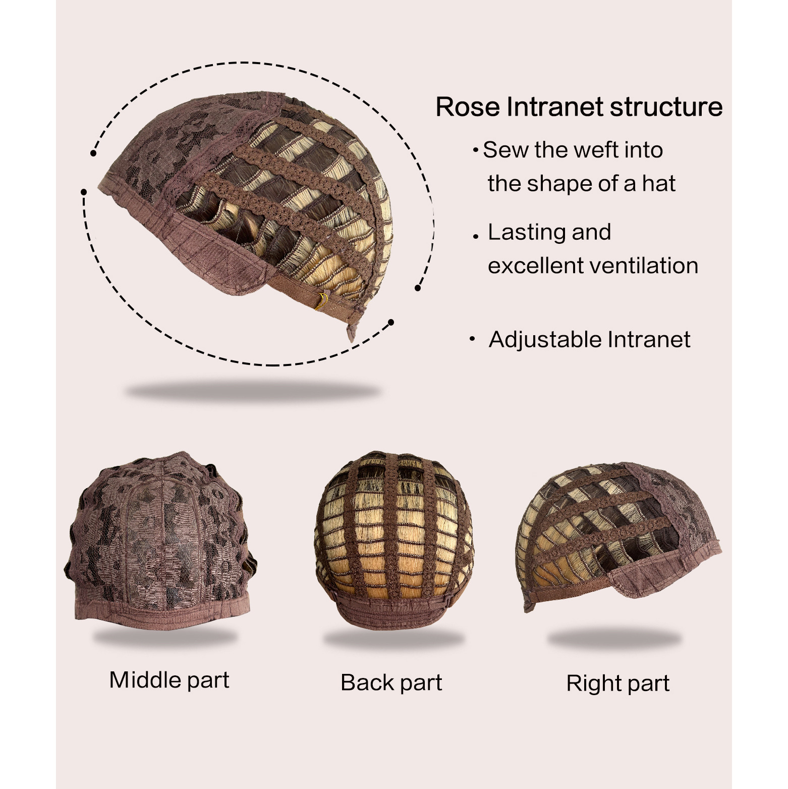 Gradient fringe air long wave curly hair wig