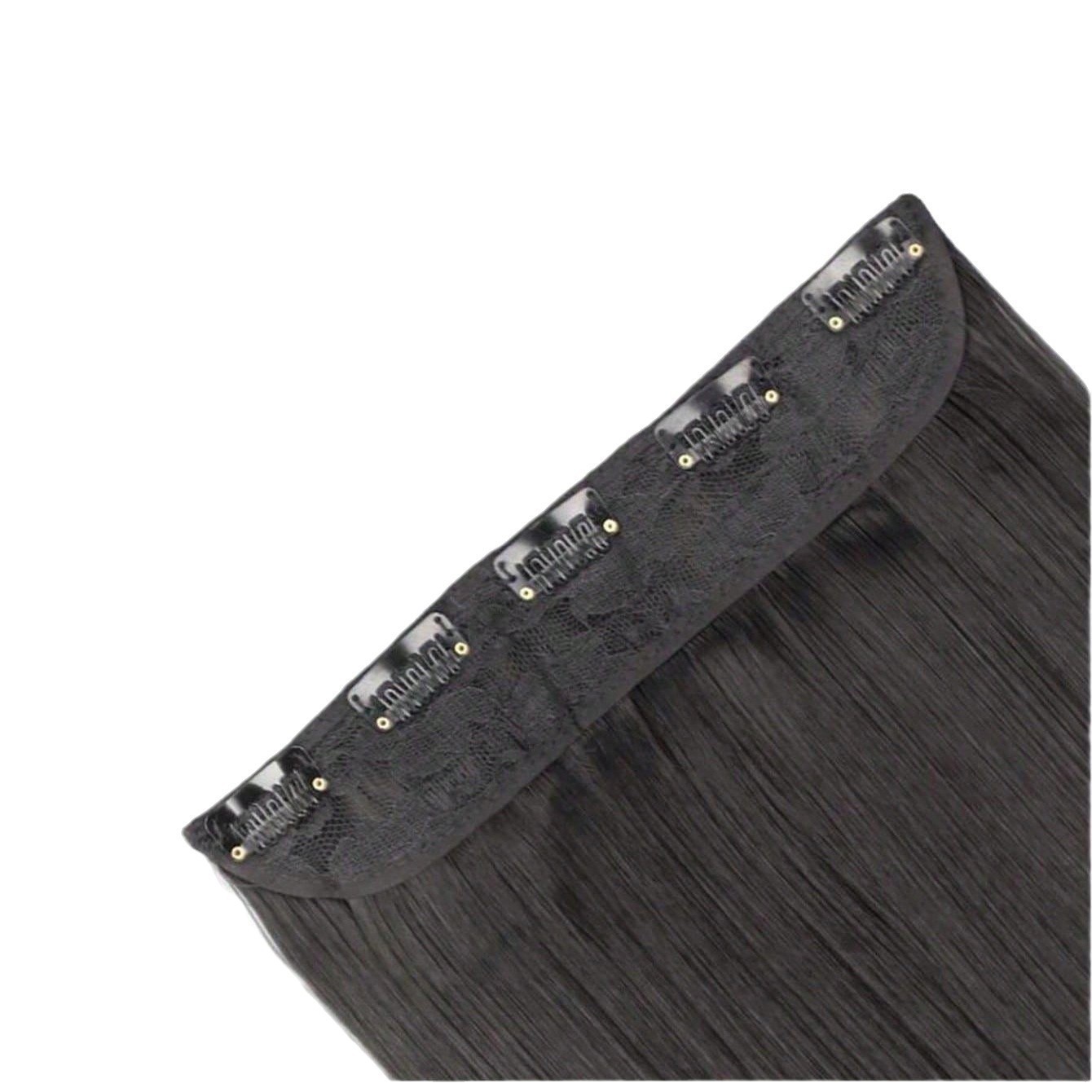 One piece seamless wig with invisible hair extensions & increased fluffiness