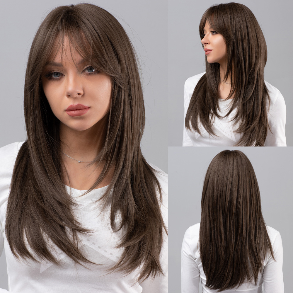 Wig fashionable blonde wavy curls