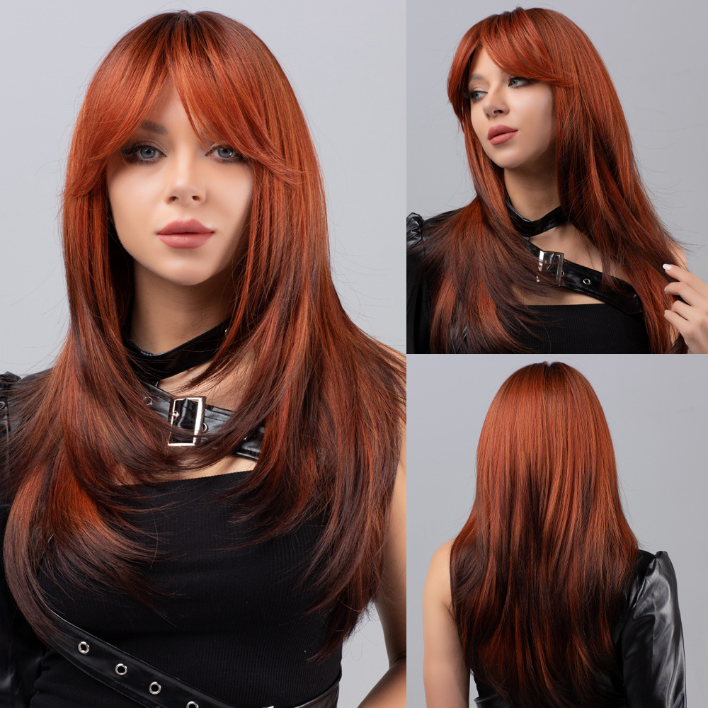 Wig fashionable blonde wavy curls