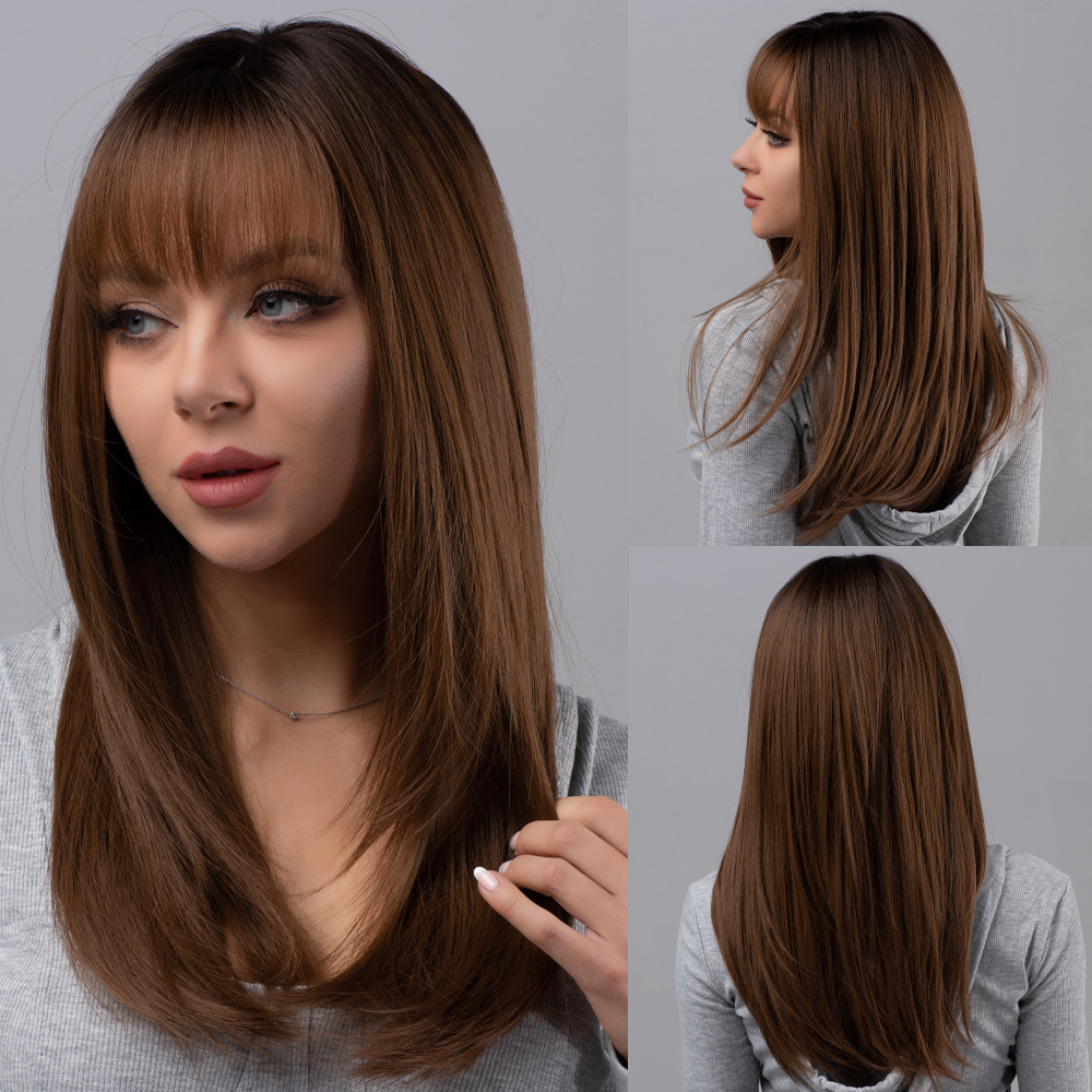 Wig fashionable blonde wavy curls