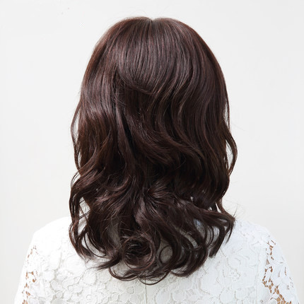 Wig full head big wave fluffy middle-aged & elderly