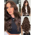 Black wig with naturally long curly hair Lolita
