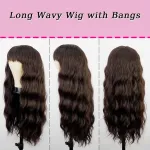 Black wig with naturally long curly hair Lolita