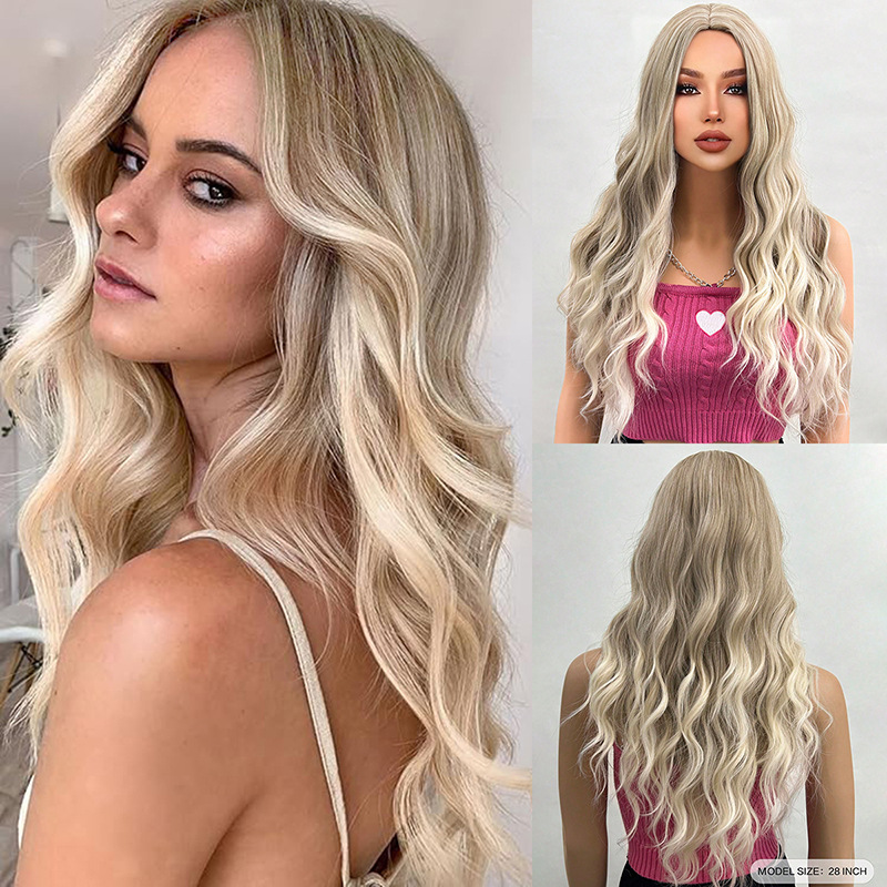 Bangs gradient gray long straight hair