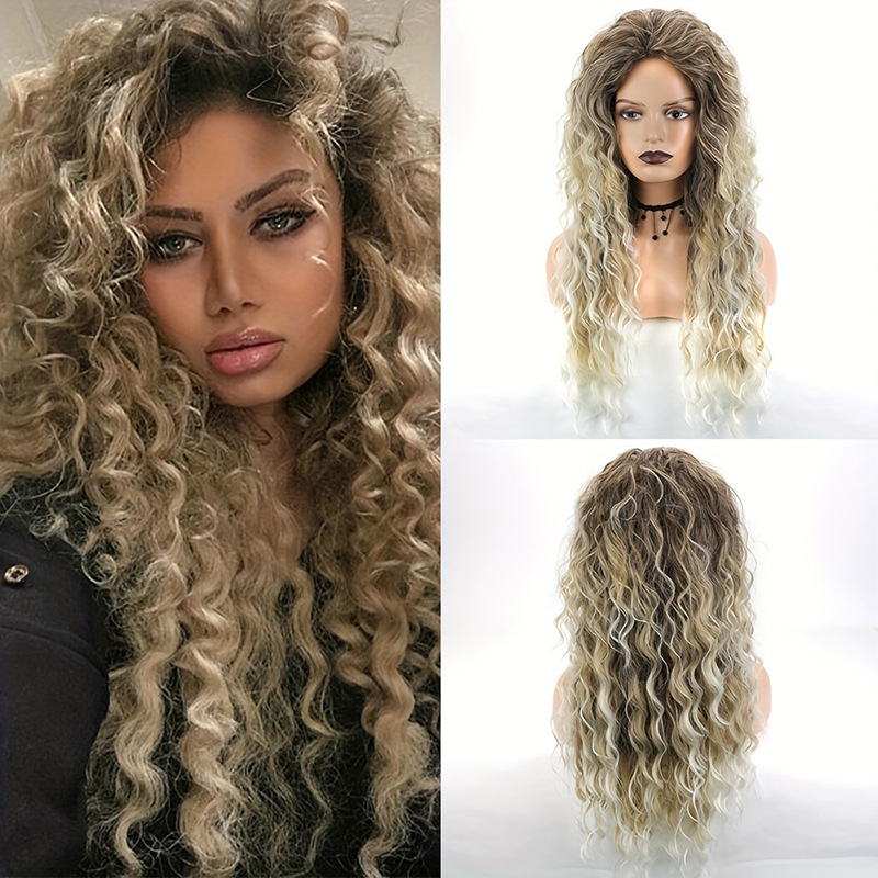 Wig full head design fluffy, fashionable & versatile