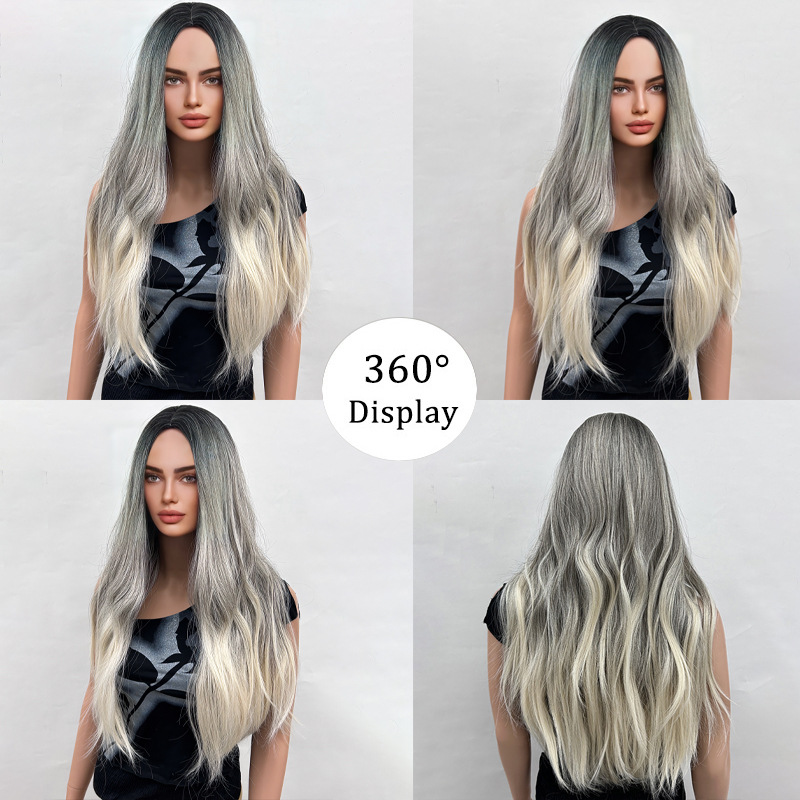 Gradient color with medium to long waves