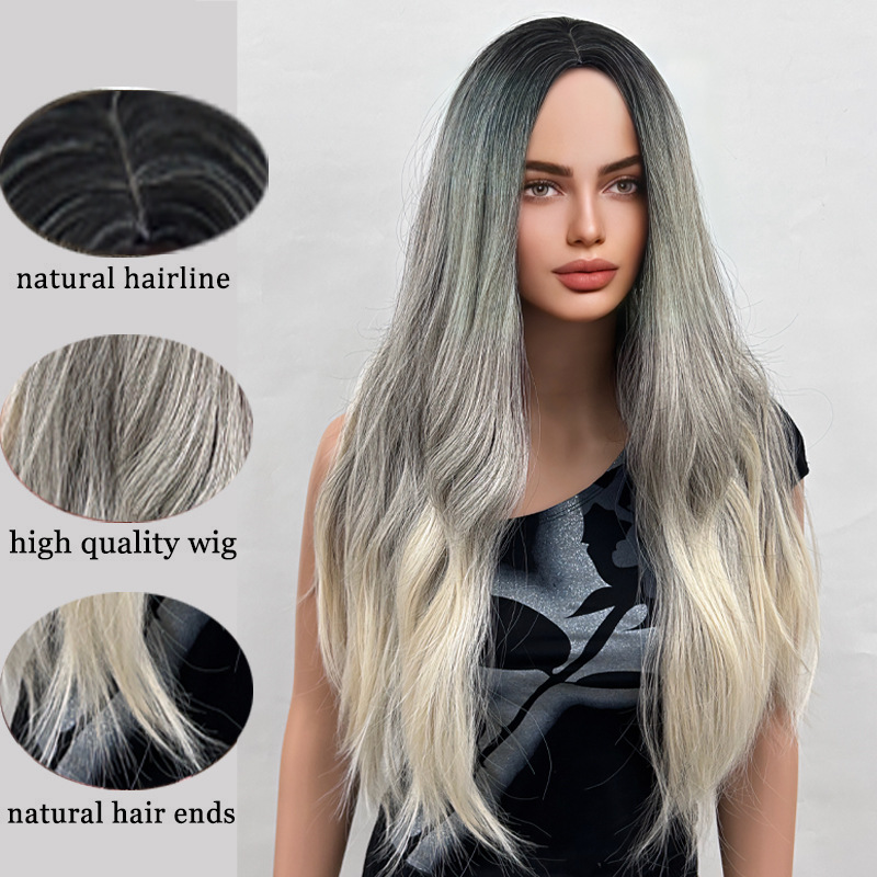 Gradient color with medium to long waves