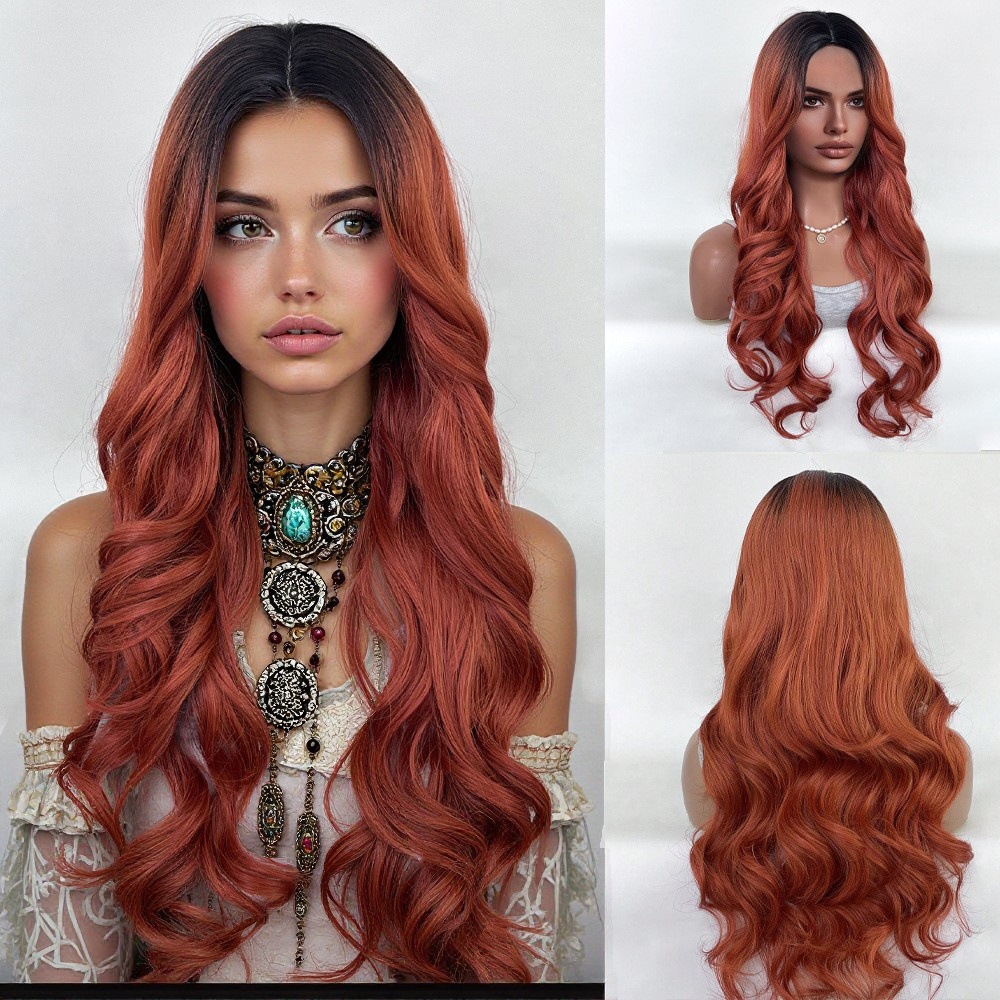 Gradient color with medium to long waves