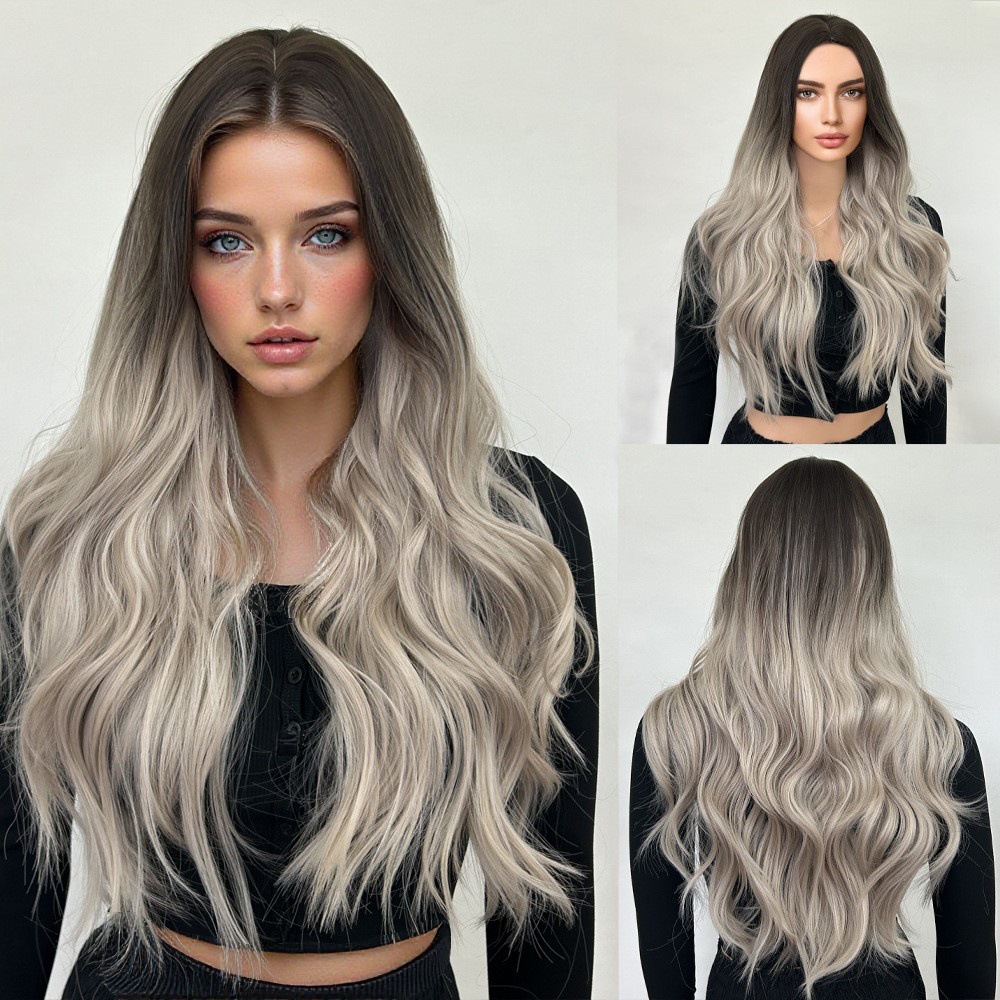 Gradient color with medium to long waves