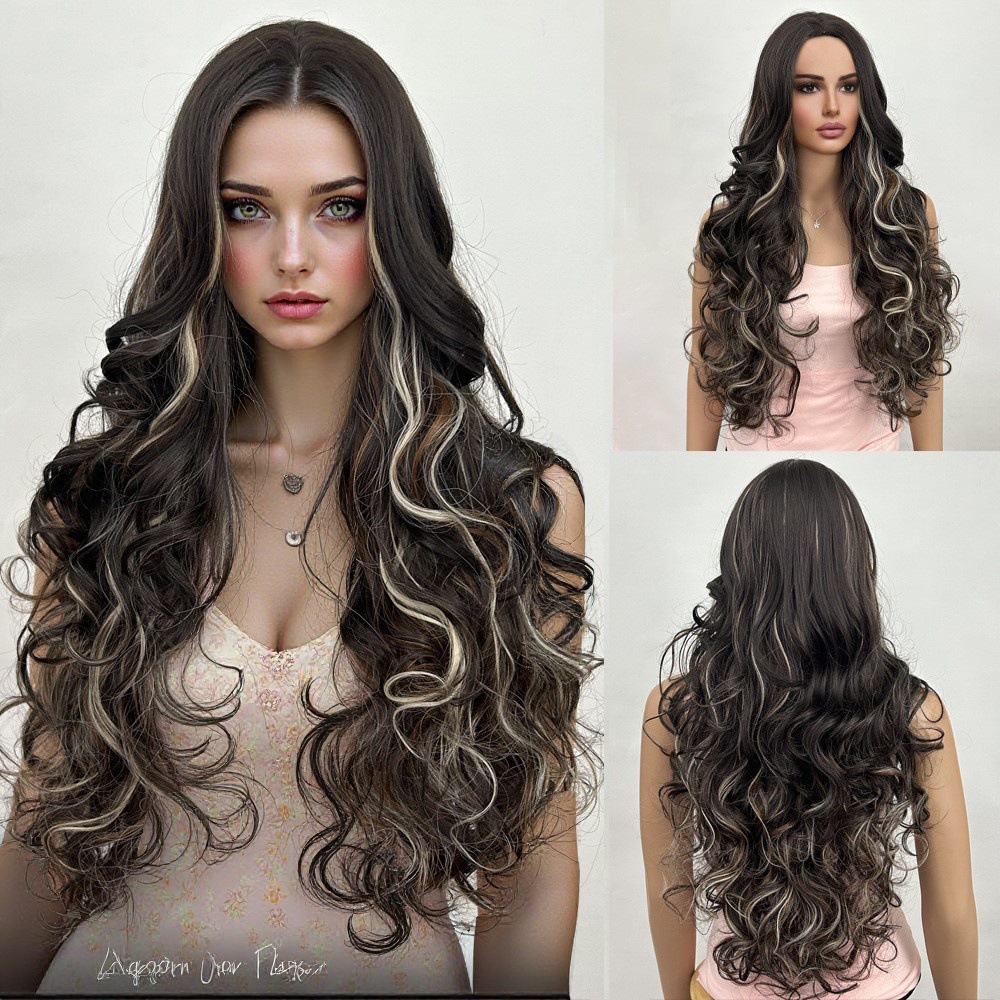 Gradient color with medium to long waves