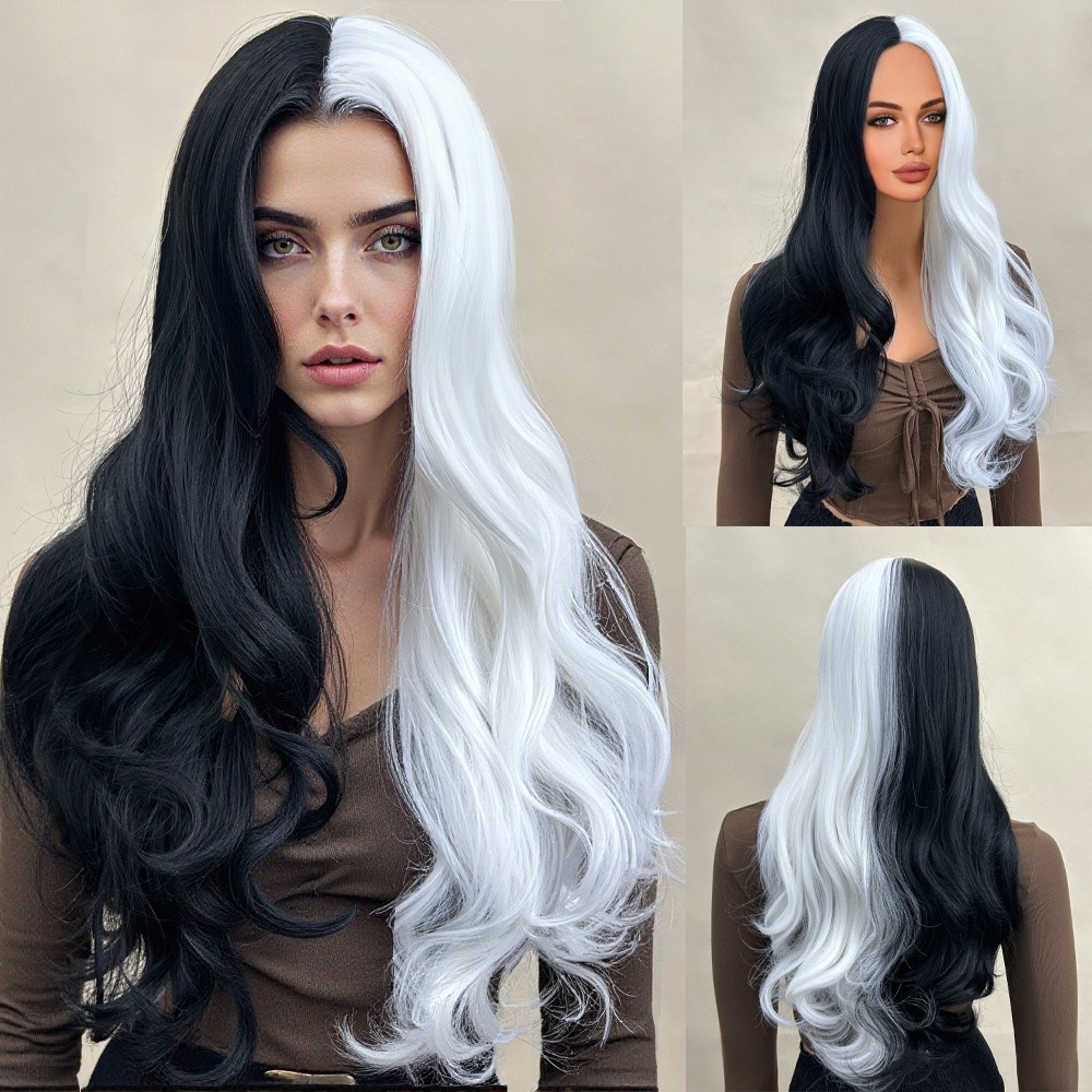 Gradient color with medium to long waves