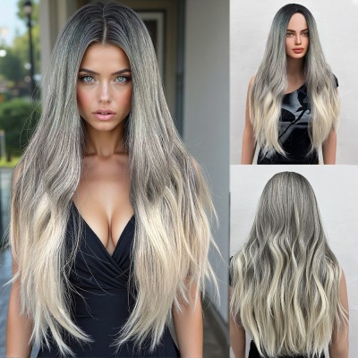 Gradient color with medium to long waves 01