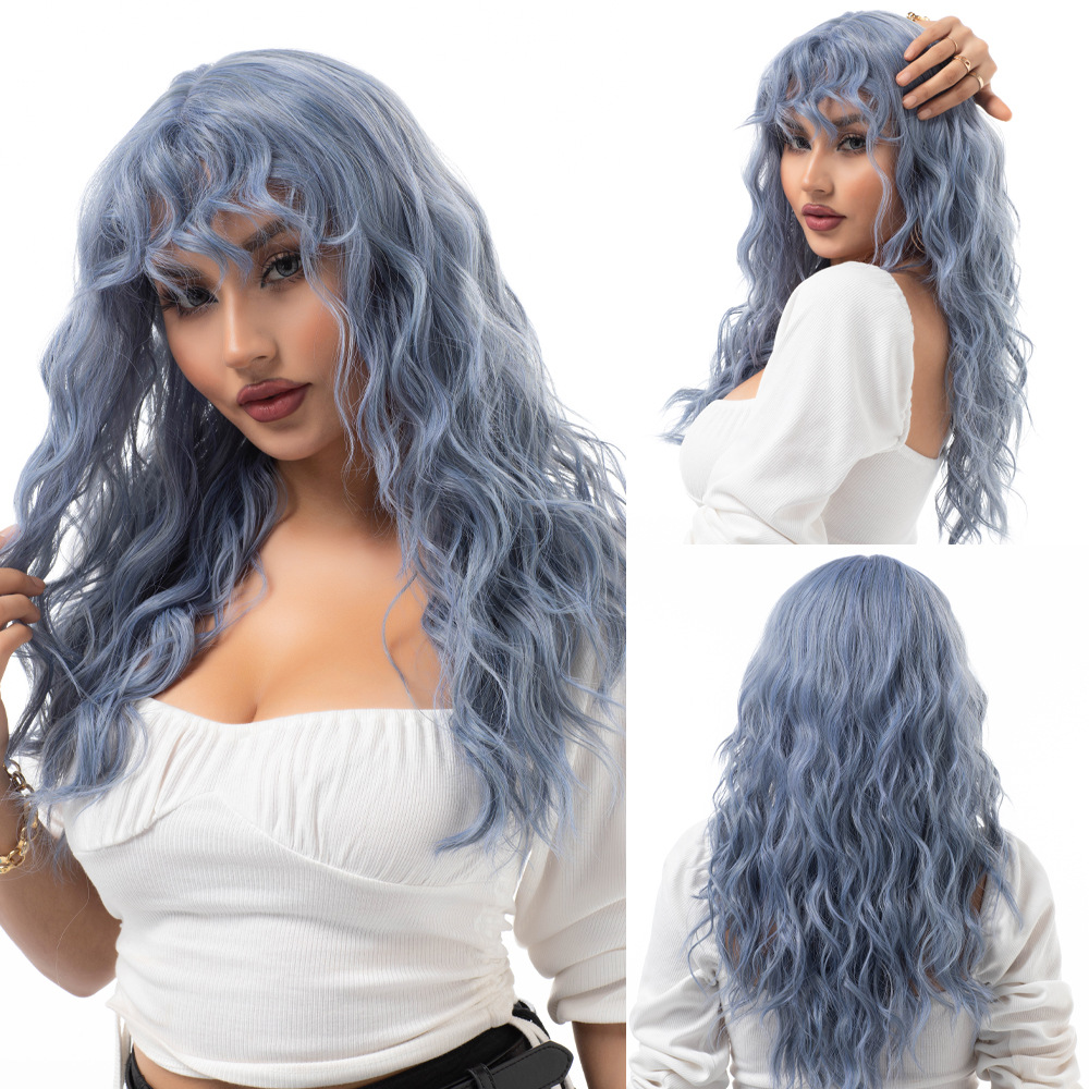 Long roll layered fashionable wig