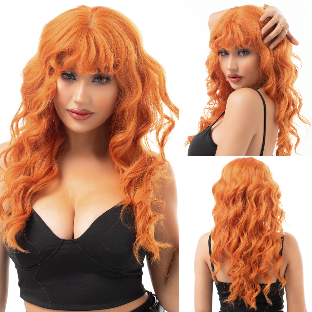 Long roll layered fashionable wig