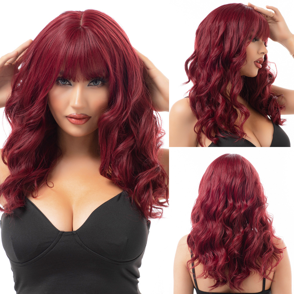 Long roll layered fashionable wig