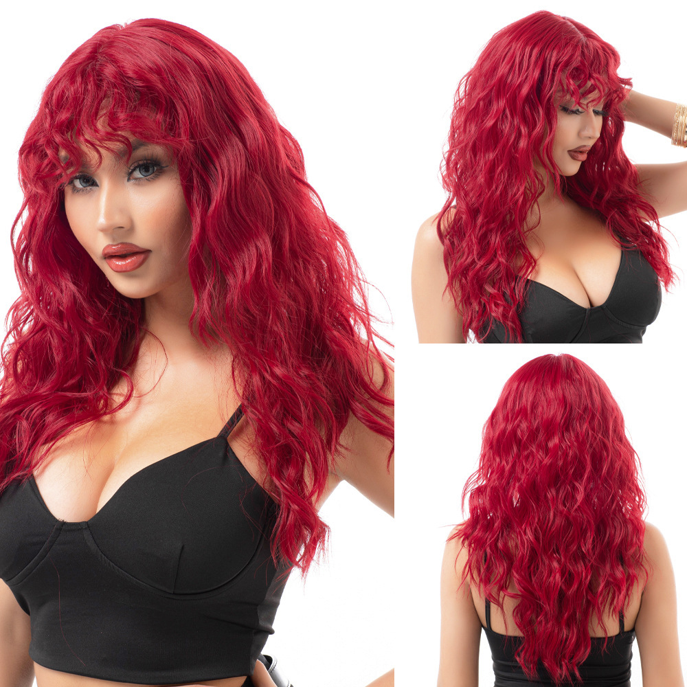 Long roll layered fashionable wig