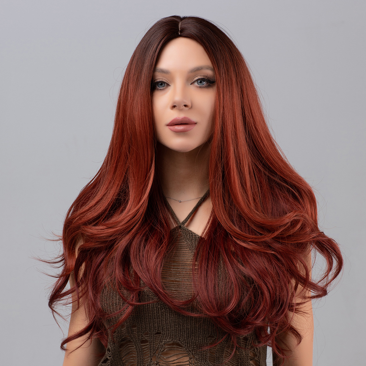 Wig length gradient wave curl fashionable and natural