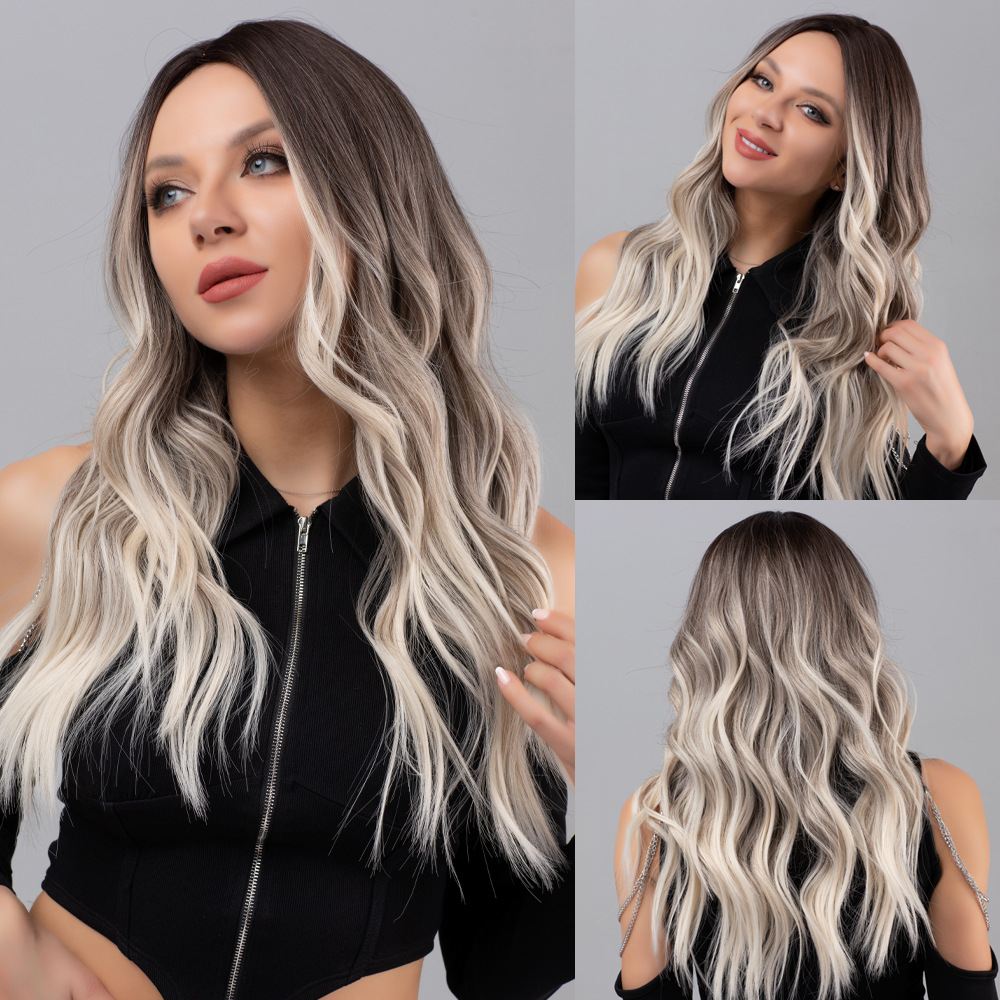 Wig length gradient wave curl fashionable and natural
