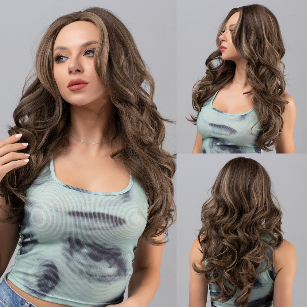 Wig length gradient wave curl fashionable and natural