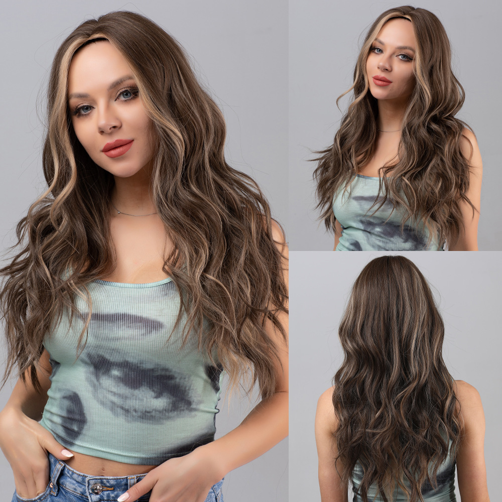 Wig length gradient wave curl fashionable and natural