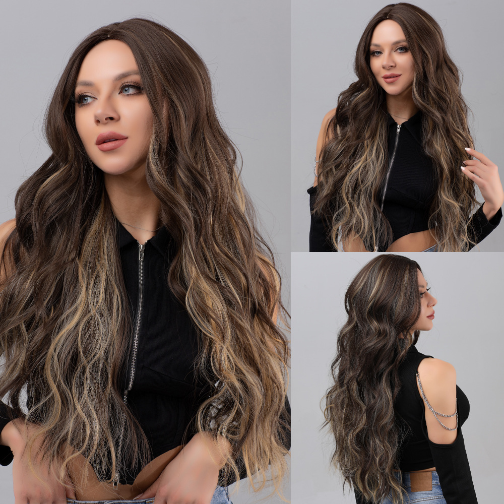 Wig length gradient wave curl fashionable and natural