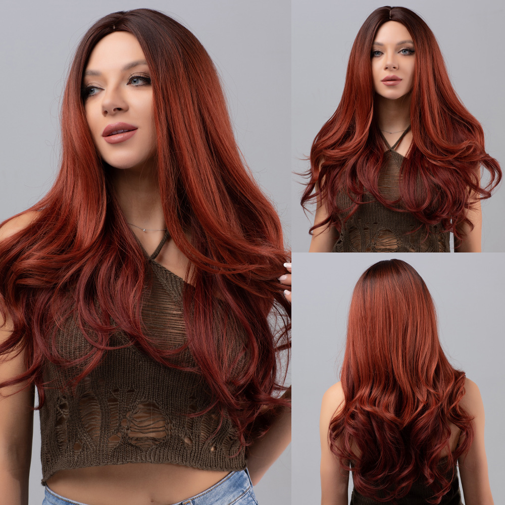 Wig length gradient wave curl fashionable and natural