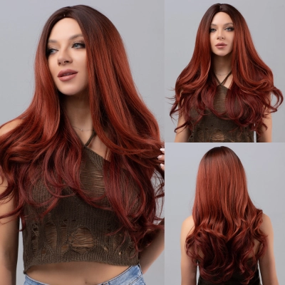 Wig length gradient wave curl fashionable and natural 01