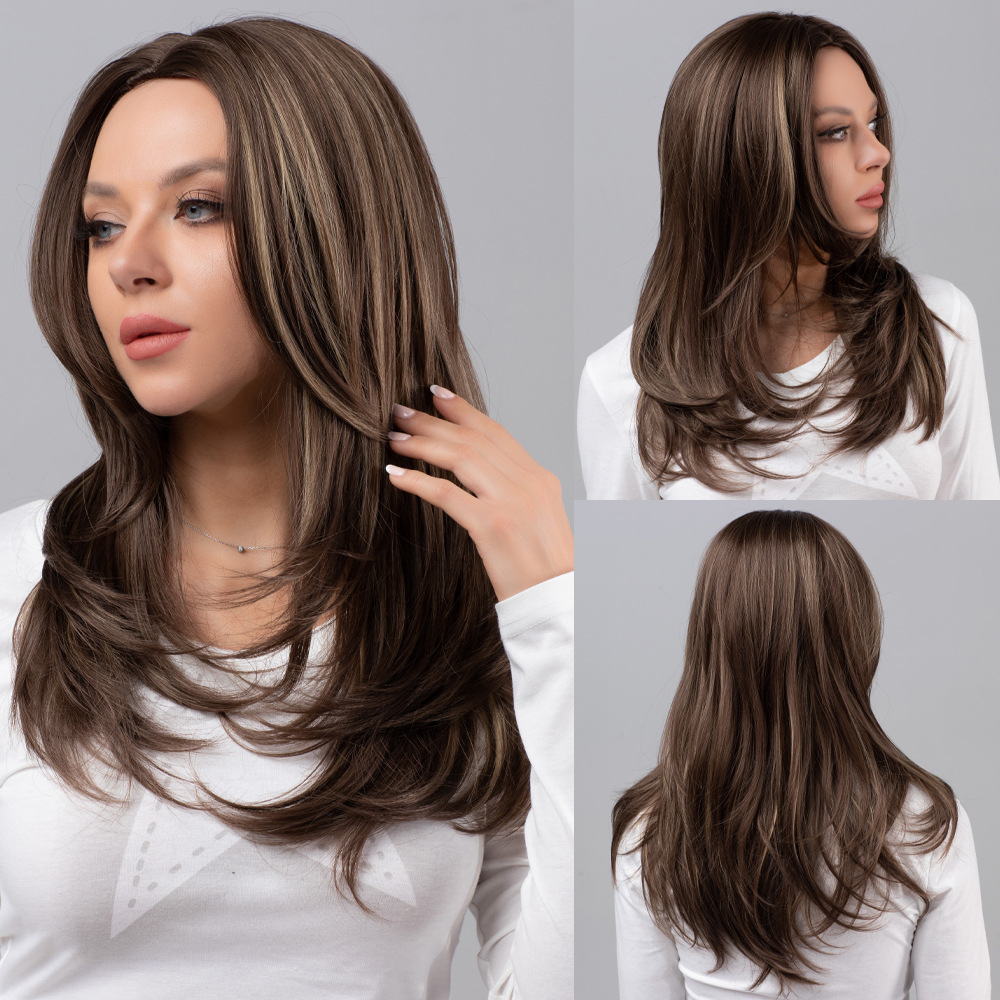 Wig length gradient wave curl fashionable and natural