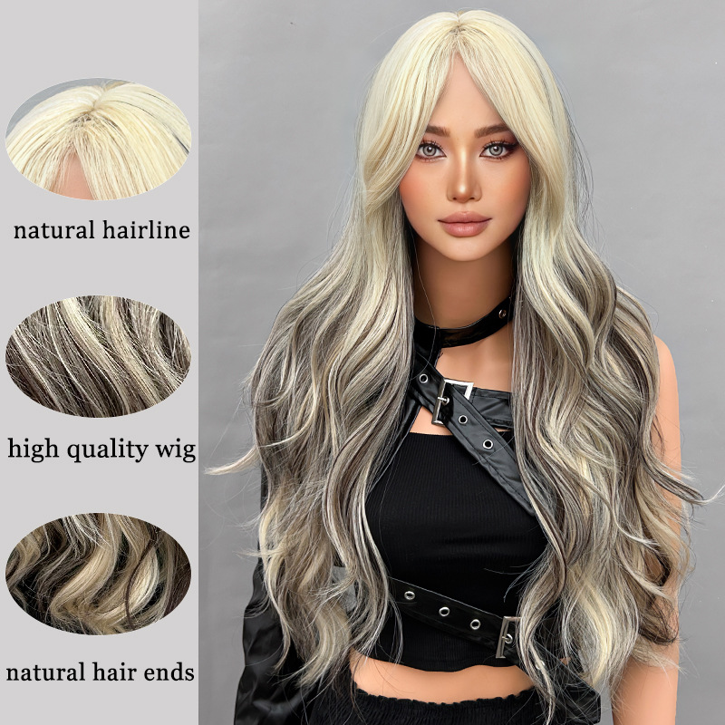 Big Wave Wig Black Gradient Grey