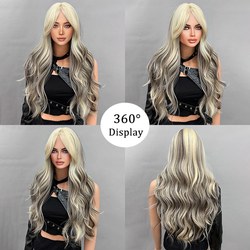Big Wave Wig Black Gradient Grey