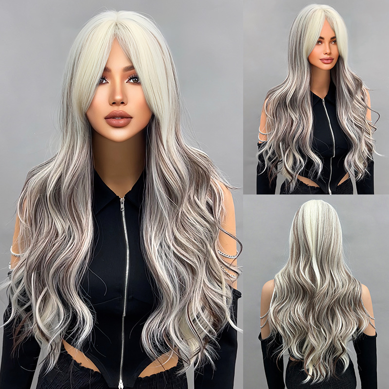Big Wave Wig Black Gradient Grey