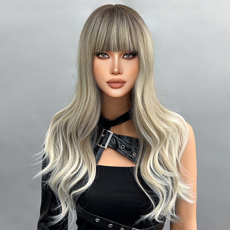 Big Wave Wig Black Gradient Grey