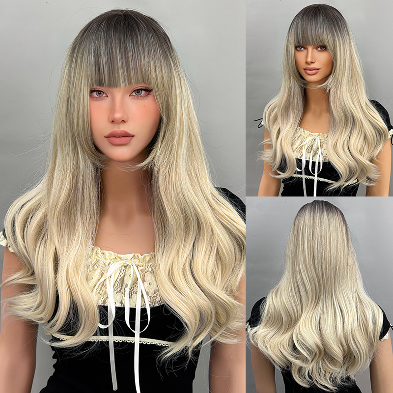 Big Wave Wig Black Gradient Grey