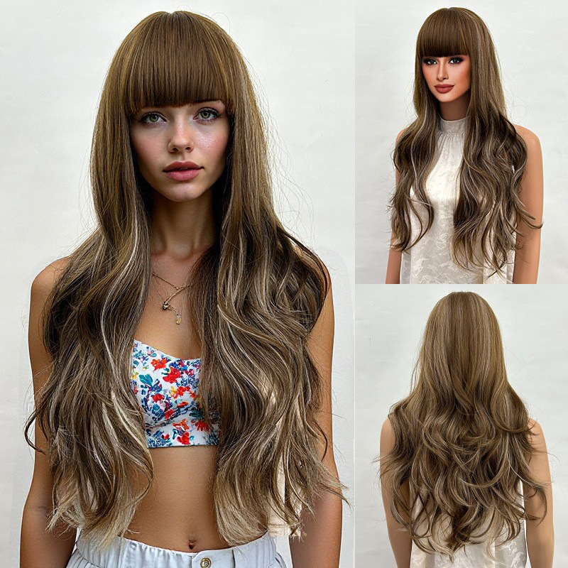 Gradient gold wig for self comfort