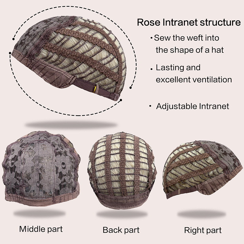 Wig long loose wave gradient color