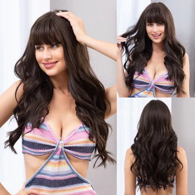 Wig with bangs, comfortable and fashionable 01