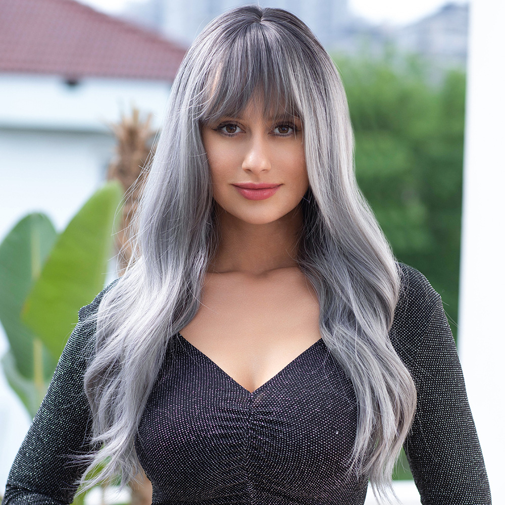 Wig with bangs, comfortable and fashionable