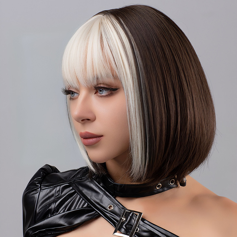 Natural air bangs, fashionable wigs