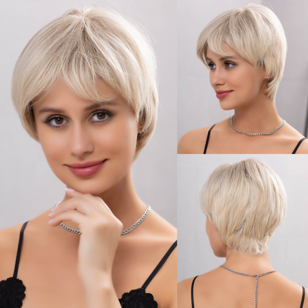 Natural air bangs, fashionable wigs