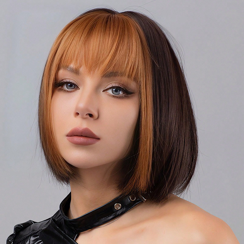 Natural air bangs, fashionable wigs