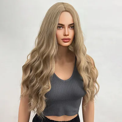 Natural appearance gradient curly wig 02
