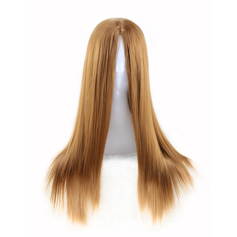Black medium length straight hair