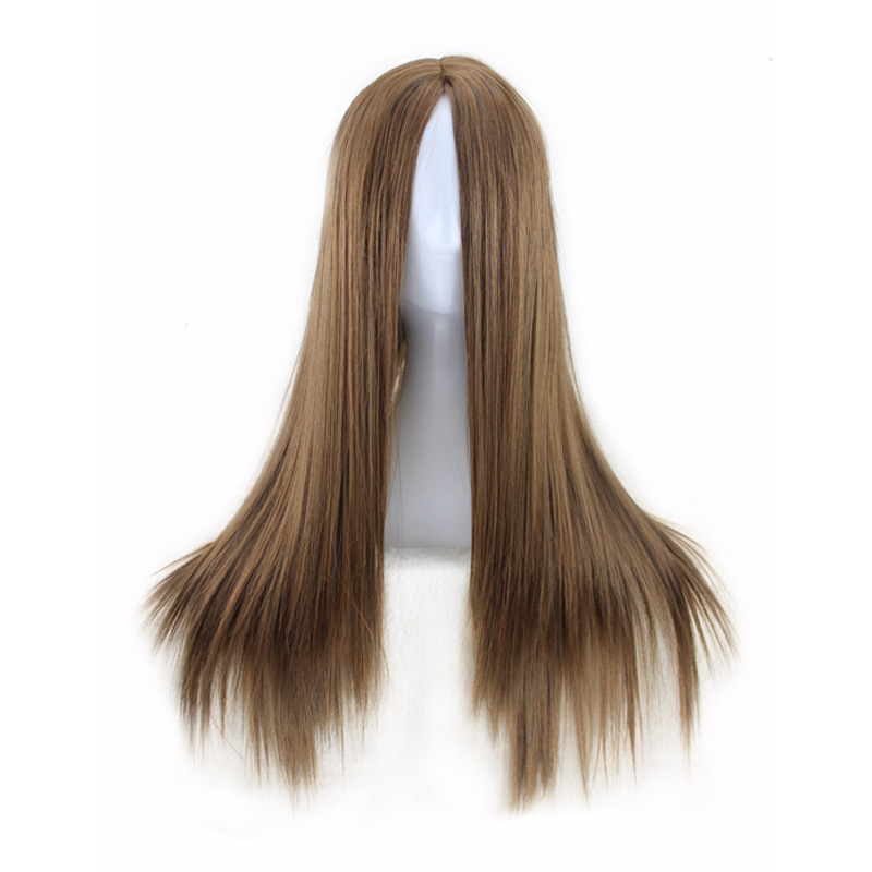 Black medium length straight hair