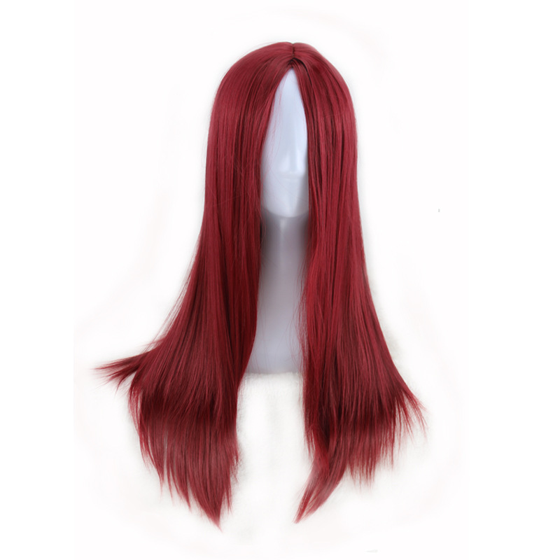 Black medium length straight hair